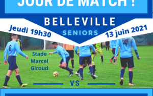 JOUR DE MATCH - SENIORS - BELLEVILLE R3 contre VILLEFRANCHE R1