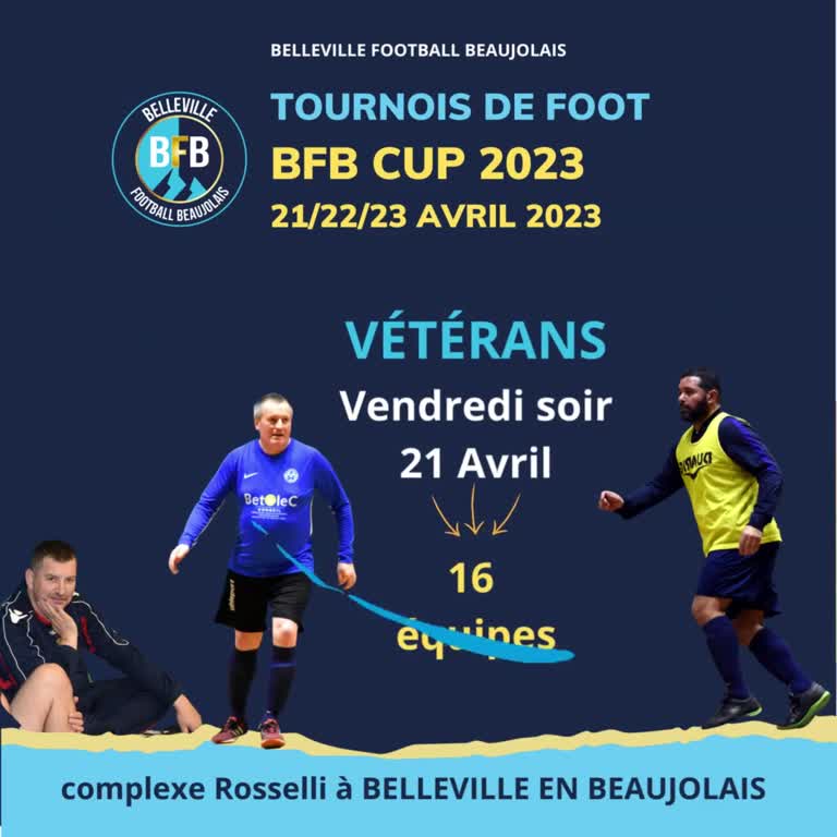 TOURNOIS BFB du 21, 22 et 23 AVRIL 2023 à Belleville en Beaujolais