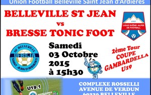 U19.A UFBSJA - BRESSE TONIC FOOT