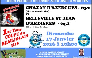 COUPE du BEAUJOLAIS U15 