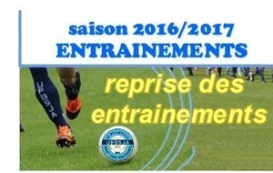 reprise entrainement cat.U9 - licenciés U8 (2009) et  U9 (2008)  