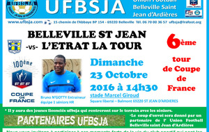SENIORS A UFBSJA - L'ETRAT LA TOUR SPORTIF