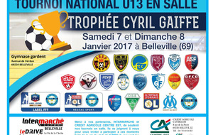 Tournoi en salle NATIONAL U13 Trophée Cyril Gaiffe