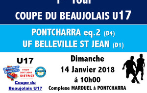 COUPE DU BEAUJOLAIS U17.1 - 1er Tour