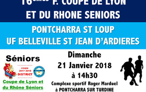 COUPE LYON/RHONE SENIORS - 16ème 