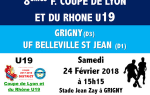 COUPE LYON/RHONE U19 - 8ème  