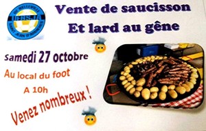 VENTE SAUCISSON ET LARD AU GENE 