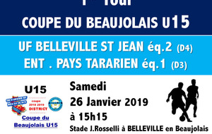 COUPE DU BEAUJOLAIS U15 - 1er tour 