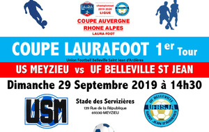 COUPE SENIORS LAURAFOOT - Auvergne Rhône Alpes - 1er tour 