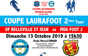 COUPE SENIORS LAURAFOOT - Auvergne Rhône Alpes - 2ème tour 