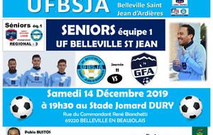 SENIORS 1 UFBSJA  - GFA RUMILLY VALLIERES éq 2