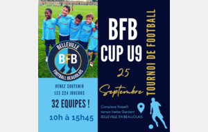 Tournoi BFB CUP U9 - 25 Septembre 2021
