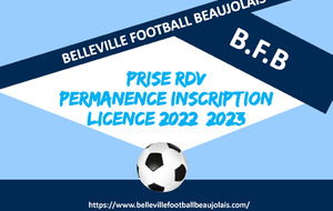 prise RDV Lundi 13 juin 16h à 19h Permanence licence 2022 2023