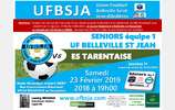Prochain match de la #TeamUFBSJA ce Samedi soir à 19h00 à Belleville en Beaujolais