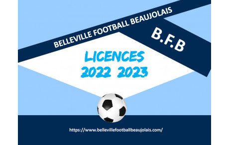 Inscriptions licence 2022/2023 