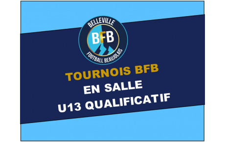 TOURNOI EN SALLE U13 QUALIFICATIF