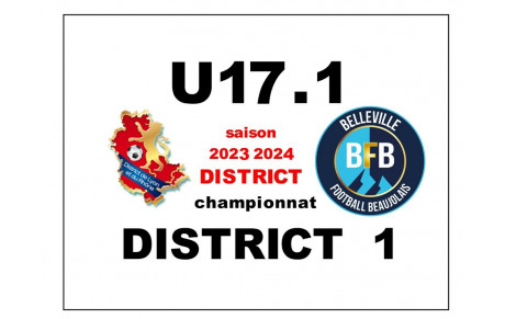 U17 éq 1 DISTRICT 1